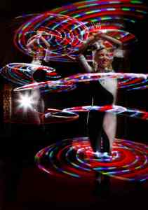 LED Poi Performers for hire. Book our LED show for corporate events in the UK & London.