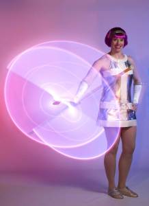LED glow show for hire. Book our 1960's-themed Glow Show for product launches in London & the UK.