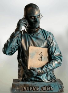 Steve Jobs Living Statue Hire