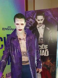 Joker character for hire in London and the UK.