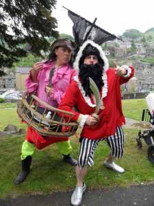 The Adventurous Pirates for hire. Book our comedy walkabout Pirates for shopping centre events, outdoor festivals or picnic events in London & the UK.