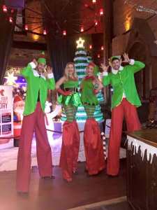 Christmas Elf Stilt Walkers 2