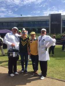 Sports-themed comedy entertainment for hire. Book The Comical Umpires for corporate events in Cumbria & the UK.