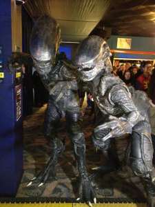 Walkabout Giger Aliens for hire. Book our Alien movie-themed walkabout characters for movie-themed events in the UK & London.