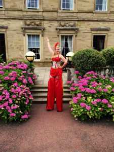 Book our valentine heart stilt walkers for your event. Our valentines love heart stilt walkers are available for hire in London and around the UK.