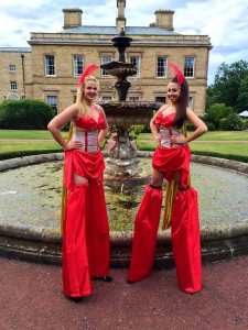 Book our love heart stilt walkers for your event. Our love heart stilt walkers are available for hire in London and around the UK.