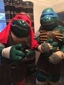Teenage mutant ninja turtles for hire. Our teenage mutant ninja turtles can be hired in the UK.