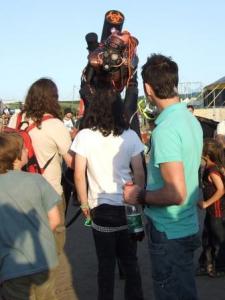 Walk about entertainment for hire. Our Walkabout entertainers can be hired in London and across the UK.