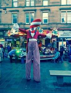 Candy Cane Stilt Walkers 4