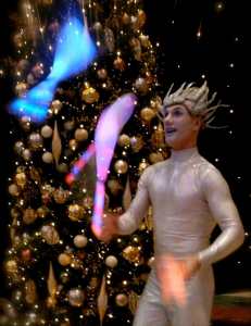 Jugglers for hire. Book our LED Jugglers for circus-themed events in London & the UK.