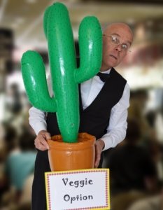 Book this spoof waiter for events across London and the UK.