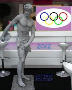 Olympic Living Statue performer available for hire UK.