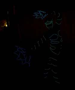 Blossom Butterfly LED act for hire. Book our LED walkabout act for gala dinners in the UK & London.