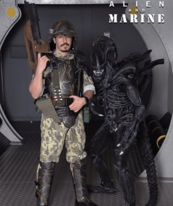 Alien character for hire for movie themed events in the UK.