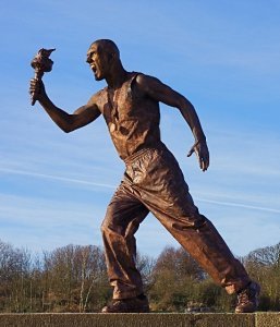 Human Statue Torch bearer