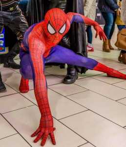 Spiderman character for hire. Our Spiderman character can be hired worldwide.