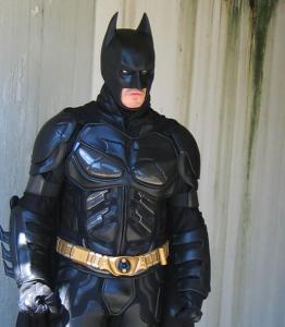 Batman lookalike for hire in a movie quality costume. Book Batman for your next event.