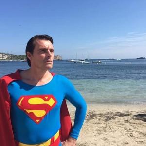 Superman character for hire for children's parties and events