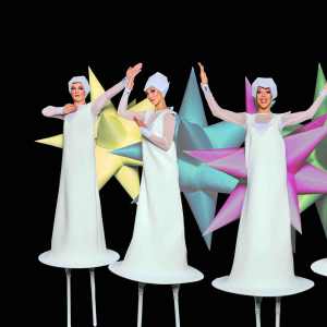 Stilt walkers for hire