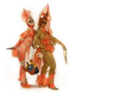 Water-themed walkabout act for hire. Our Fish stilt walkers are available to book for museum events in the UK & London.