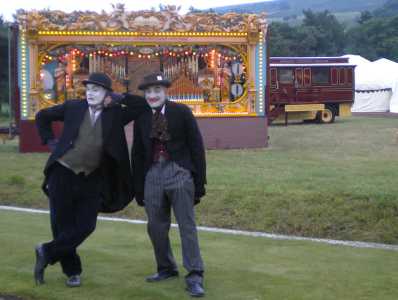 Victorian Clown mime artist for event hire