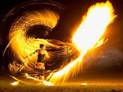 Bristol-based fire performer for hire. Book our fire glow show for outdoor events, festivals or corporate events in the UK.