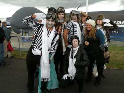 Comedy mime artist for hire.