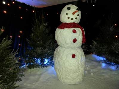 Winter Wonderland-themed entertainment for hire. Our Human Snowman is available to book for Winter Wonderland-themed events in London & the UK.