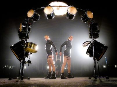 Hire Female LED Drummers, available internationally
