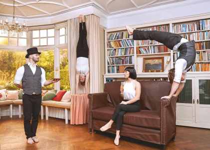 Hire acrobatic performers, available across Sussex