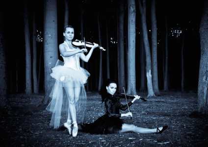 These violin musicians are talented and skilled