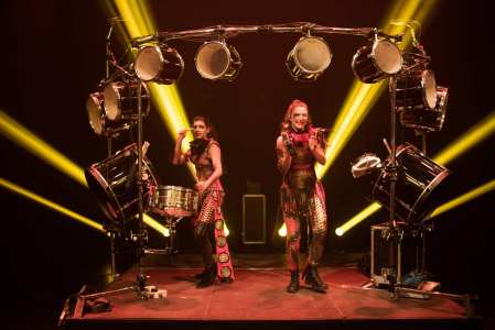 Hire Female LED Drummers, available across Germany