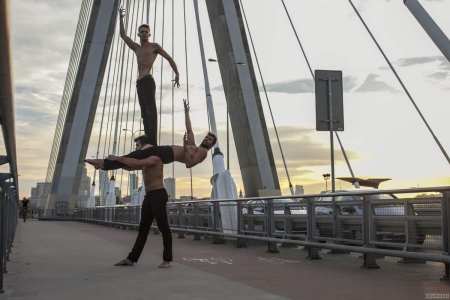 Acrobatics show for hire. Book our Acrobatic Trio for circus-themed events in the UK & London.