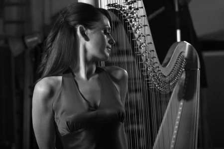 Bollywood Themed Harpist for hire. Book our musician for weddings in London & the UK.