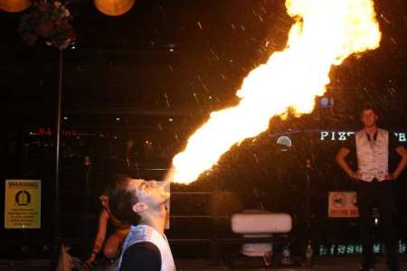 Hire our fire performers for private events in London & the UK.