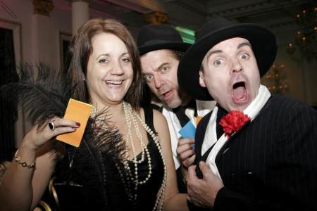 New York Gangster comedy mime artist for hire London and the UK