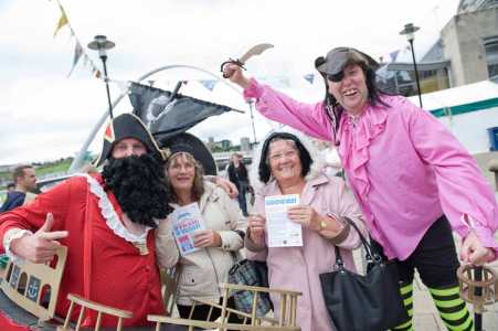 The Adventurous Pirates for hire. Book our comedy walkabout Pirates for family fun days in Cumbria & the UK.