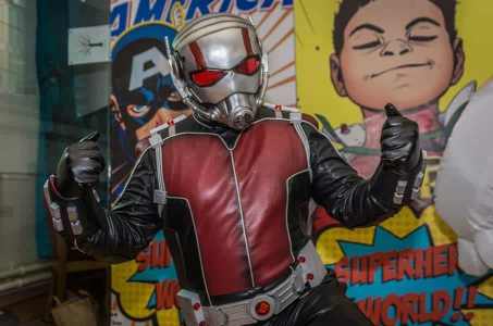 Ant-Man for hire. Our Ant-Man can be hired in the UK.