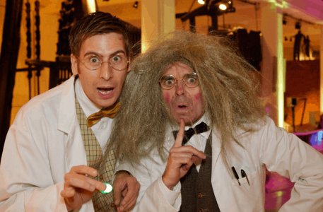 Crazy Scientist Mime Artist