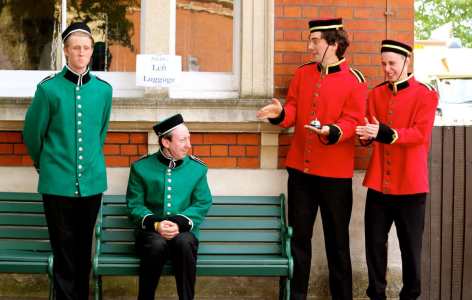 Bellboy mime artist for hire