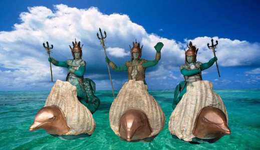 Triton walk about entertainers, our gods of the sea are perfect for Maritime and Nautical themed events and are available to hire in London and across the UK.