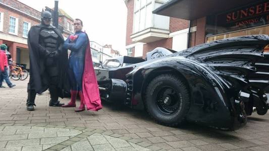 Batman and Superman lookalikes for hire. Our Batman and Superman lookalikes can be hired internationally.