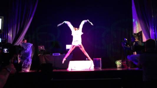 Halloween themed show for hire. Our halloween contortionist can be hired in London and across the UK.
