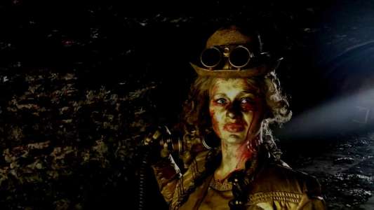Zobbie themed Steampunk living statue for hire