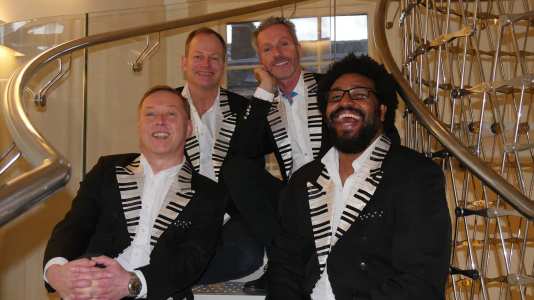 Hire 4 Poofs and a Piano, available across the UK