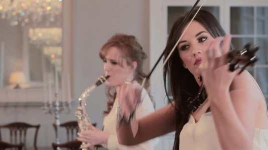 Contemporary saxophone & electric violin show for hire. Book The Saxophone Show for gala dinners in London & the UK.