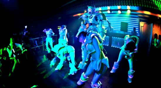 Book our Sci-Fi dancers for your event. Our Sci-Fi glow girls are available for hire in London and around the UK.