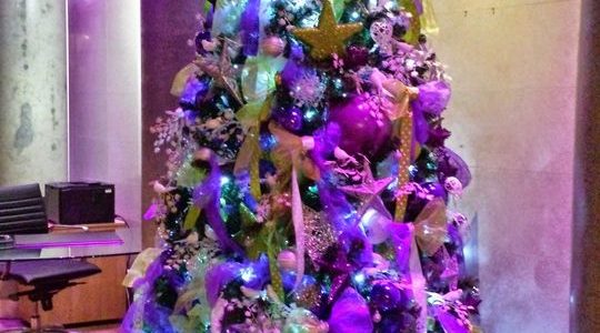 Carnival Purple, Pink and Green Tree
