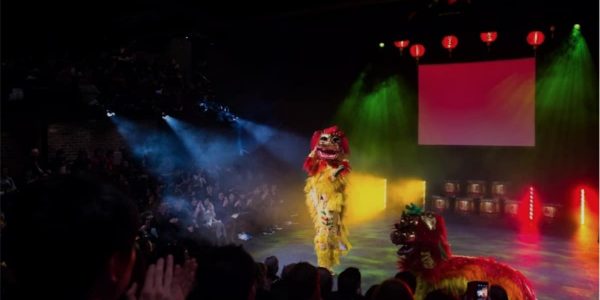 Chinese-Lion-Dancers-Spirits-Stage-Performance