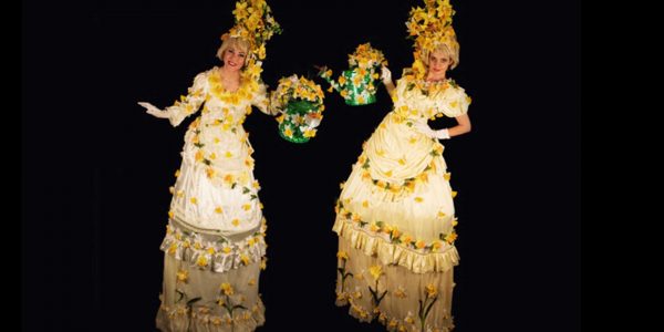 Floral-Easter-Stilt-Walkers